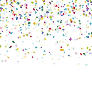 seamless background with different colored confetti for party time
