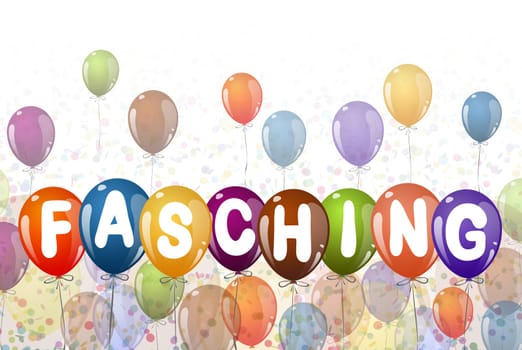 background with different colored balloons for carnival time