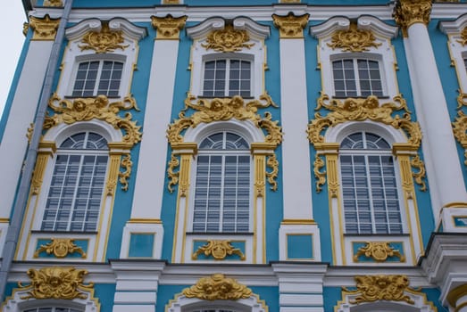 Saint-Petersburg, Russia - August 12, 2016: City of St. Pererburge. The palaces and architecture of the city. Buildings of historical part of the city.
