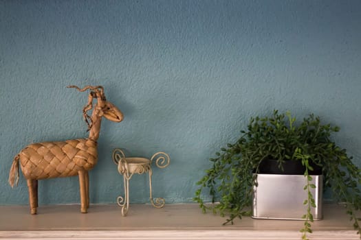 Deer Craft Dolls Of Home Interior Decoration, stock photo