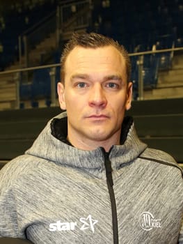 Christian Zeitz (THW Kiel) after the DKB Handball-Bundesliga match 2016-2017,SC Magdeburg against THW Kiel