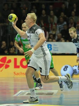 Patrick Wiencek (THW Kiel) during the DKB Handball Bundesliga match 2016-2017,SC Magdeburg against THW Kiel