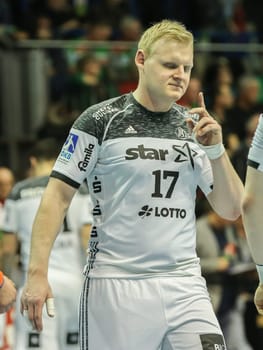 Patrick Wiencek (THW Kiel) during the DKB Handball Bundesliga match 2016-2017,SC Magdeburg against THW Kiel
