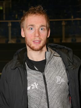 Rene Toft Hansen (THW Kiel after the DKB Handball Bundesliga match 2016-2017,SC Magdeburg against THW Kiel