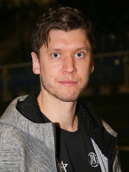 Goalkeeper Niklas Landin (THW Kiel) after the DKB Handball-Bundesliga match 2016-2017,SC Magdeburg against THW Kiel