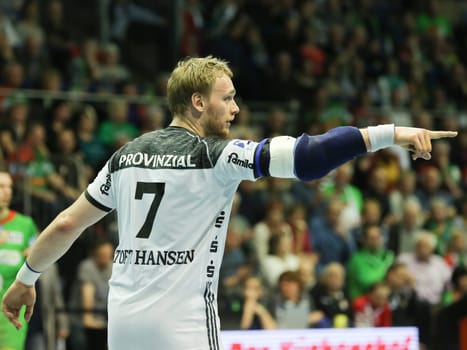 Rene Toft Hansen (THW Kiel during the DKB Handball Bundesliga match 2016-2017,SC Magdeburg against THW Kiel