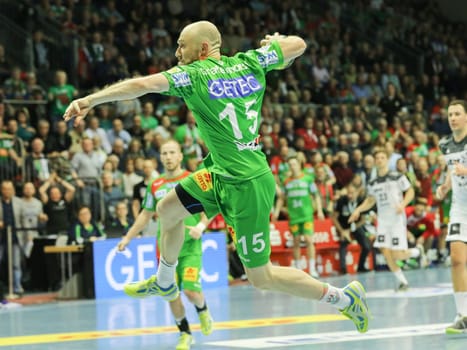 Yves Grafenhorst (SC Magdeburg) during the DKB Handball Bundesliga match 2016-2017,SC Magdeburg against THW Kiel