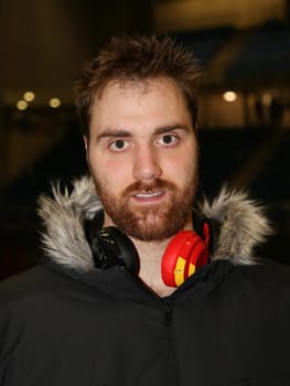 Goalkeeper Andreas Wolff (THW Kiel) after the DKB Handball Bundesliga match 2016-2017,SC Magdeburg against THW Kiel