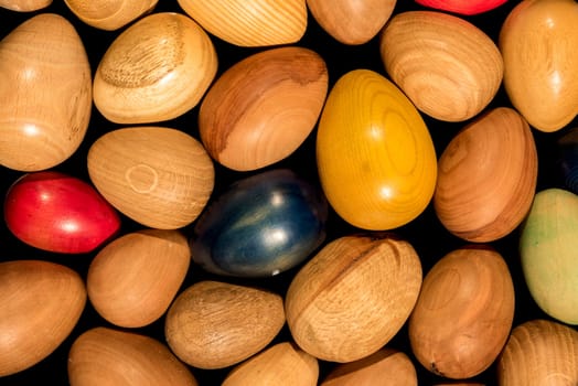 Wooden Easter eggs