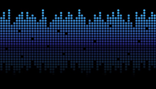 seamless digital equalizer background with color gradient