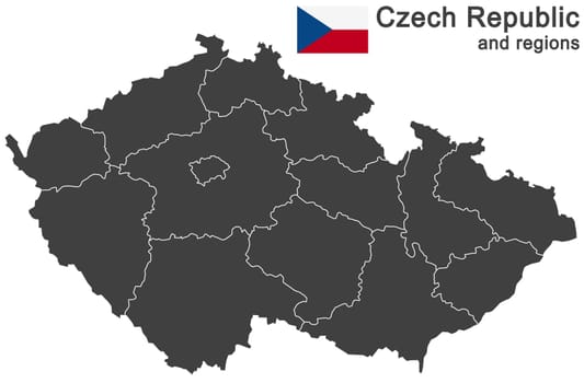 european country Czech Republic and detailed regions