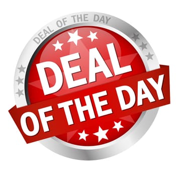 colored button with banner and text Deal of the day
