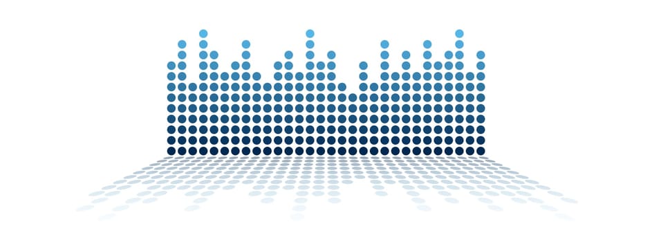 seamless digital equalizer background with color gradient