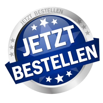 colored button with banner and text Order now