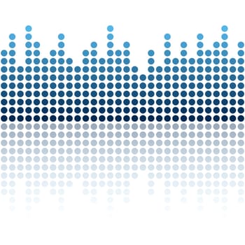 seamless digital equalizer background with color gradient
