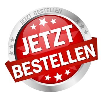 colored button with banner and text Order now