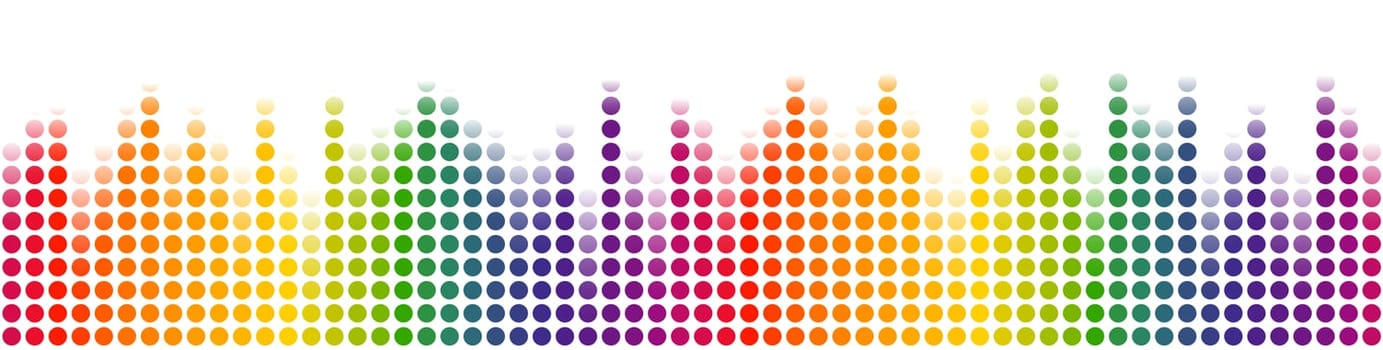 seamless digital equalizer background with color gradient