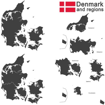 european country Denmark and detailed regions