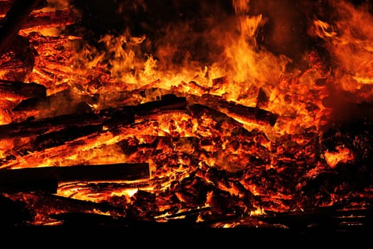 A huge fire. A dangerous fire