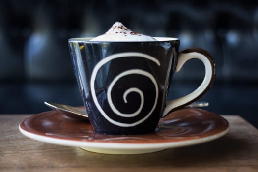 Hot Cup Of Espresso Macchiato, stock photo
