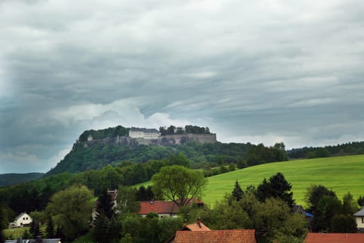 Königstein Fortress in Saxon Switzerland