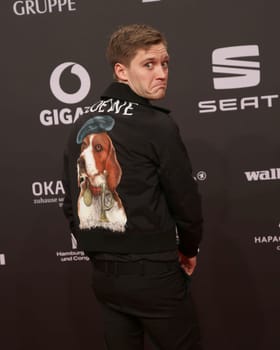Jonas Nay,. Presentation of the GOLDEN CAMERA 2017 at Messe Hamburg