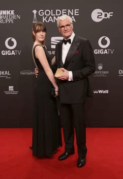 Sky Du Mont with daughter Tara ,. Presentation of the GOLDEN CAMERA 2017 at Messe Hamburg