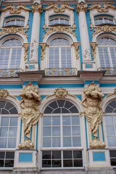 Saint-Petersburg, Russia - August 12, 2016: City of St. Pererburge. The palaces and architecture of the city. Buildings of historical part of the city.