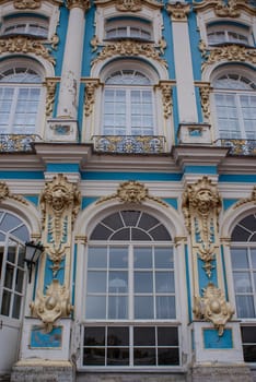 Saint-Petersburg, Russia - August 12, 2016: City of St. Pererburge. The palaces and architecture of the city. Buildings of historical part of the city.