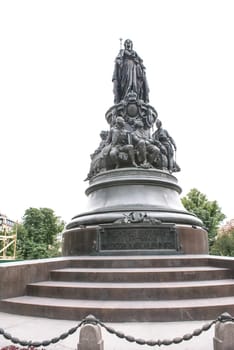 Saint-Petersburg, Russia - August 12, 2016: Statues and monuments of St. Petersburg. City St. Petersburg architecture. Sculptures in style