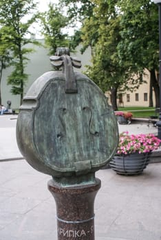 Saint-Petersburg, Russia - August 12, 2016: Statues and monuments of St. Petersburg. City St. Petersburg architecture. Sculptures in style