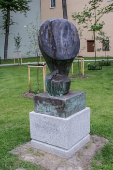 Saint-Petersburg, Russia - August 12, 2016: Statues and monuments of St. Petersburg. City St. Petersburg architecture. Sculptures in style