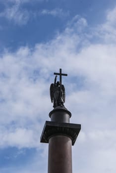 Saint-Petersburg, Russia - August 12, 2016: Statues and monuments of St. Petersburg. City St. Petersburg architecture. Sculptures in style