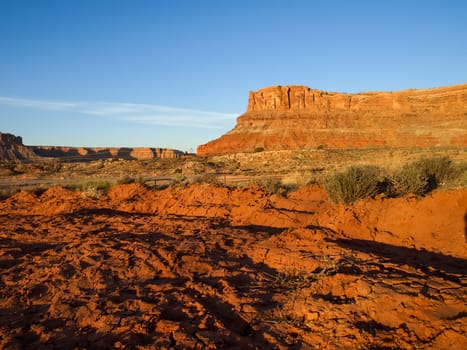 Nature National Park, Utah. The landscape and rocks. Roads and propinki Park, Utah.