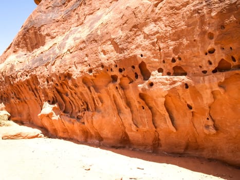 Nature National Park, Utah. The landscape and rocks. Roads and propinki Park, Utah.