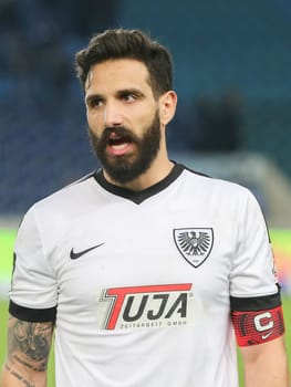 Adriano Grimaldi (Preußen Münster) at 3rd League Season 2016/2017 Point Game 1.FCM vs SC Preußen Münster
