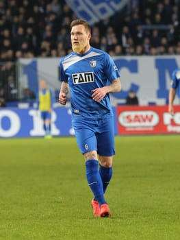 Jan Löhmannsröben (1.FC Magdeburg) at 3rd League Season 2016/2017 Point Game 1.FCM against SC Preußen Münster