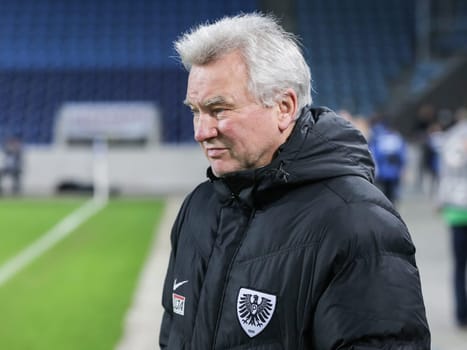 Head coach Benno Möhlmann (Preußen Münster) at 3rd league season 2016/2017 point game 1.FCM against SC Preußen Münster