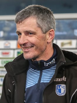 Head coach Jens Härtel (1.FC Magdeburg) at 3rd league season 2016/2017 point game 1.FCM against SC Preußen Münster