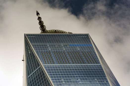 view of the world trade center in manhattan, New york