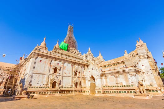 Bagan buddha tower at day , famous place in Myanmar/ Burma