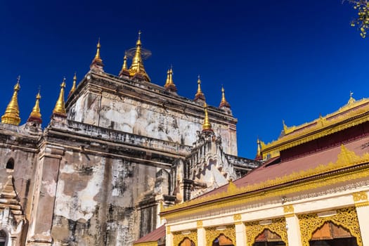 Bagan buddha tower at day , famous place in Myanmar/ Burma