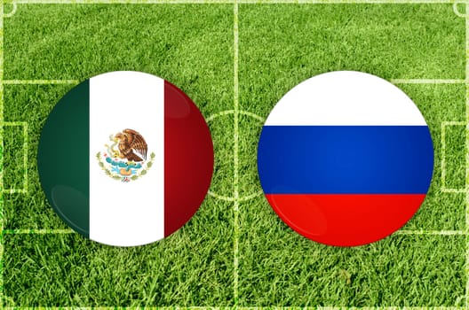Confederations Cup football match Mexico vs Russia