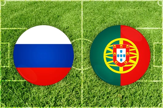Confederations Cup football match Russia vs Portugal