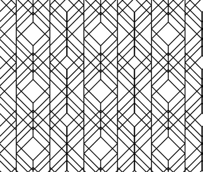 Seamless geometric pattern. Vector abstract classical background in black and white color