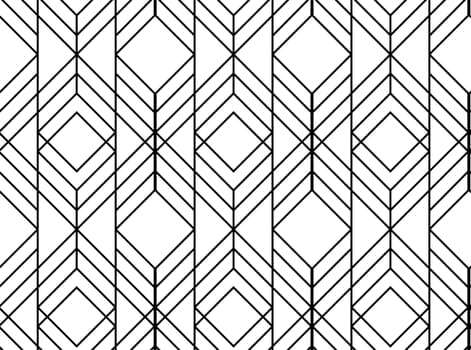 Seamless geometric pattern. Vector abstract classical background in black and white color