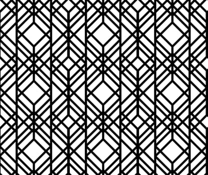 Seamless geometric pattern. Vector abstract classical background in black and white color
