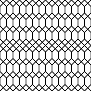 Seamless geometric pattern. Vector abstract classical background in black and white color