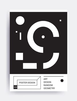Design poster. Bright vector illustrations with geometric elements, memphis figure for interior, website banner template, social media, email, print, ads, promotional material