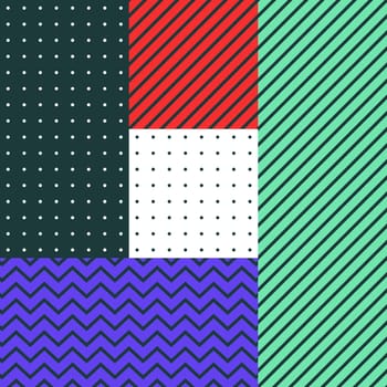 Festive Background in Neo Memphis Style Colorful Decorative Wallpaper with Simple Editable Bold Block Bright Color positive digital print